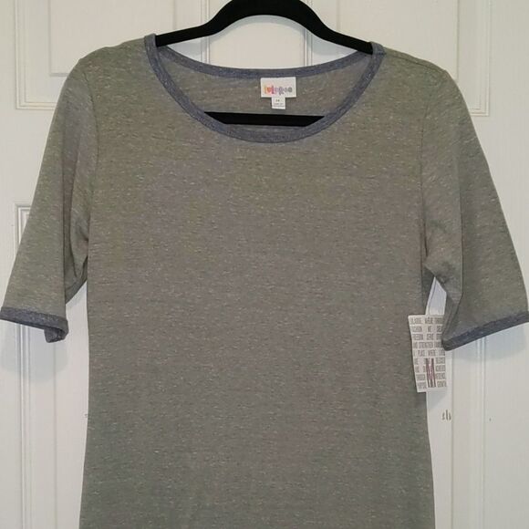 LulaRoe Julia Gray Raglan style Dress Sz M NWT - Picture 3 of 6